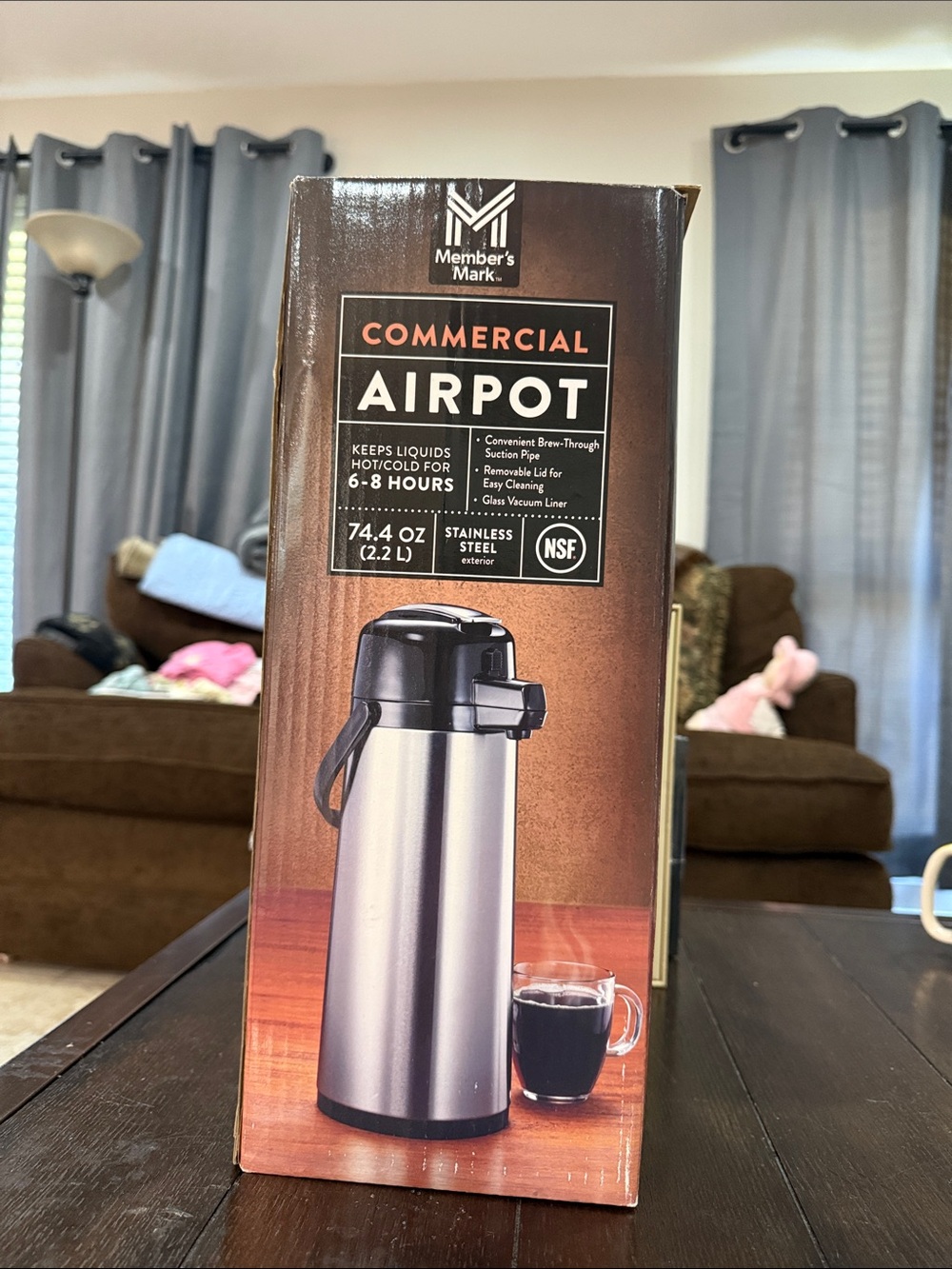 Member's Mark Stainless Steel Commercial Airpot - Silver